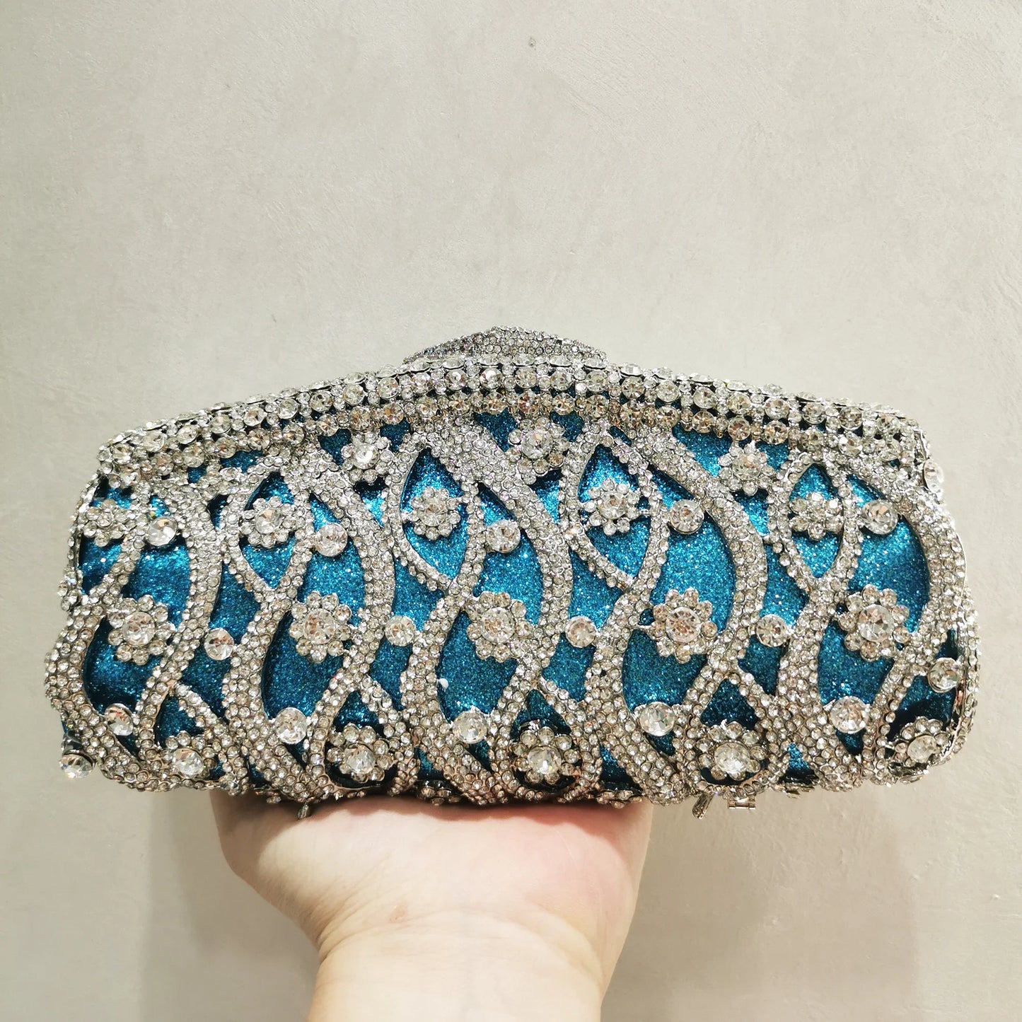 SkyLuxe Hemelsblauwe Clutch