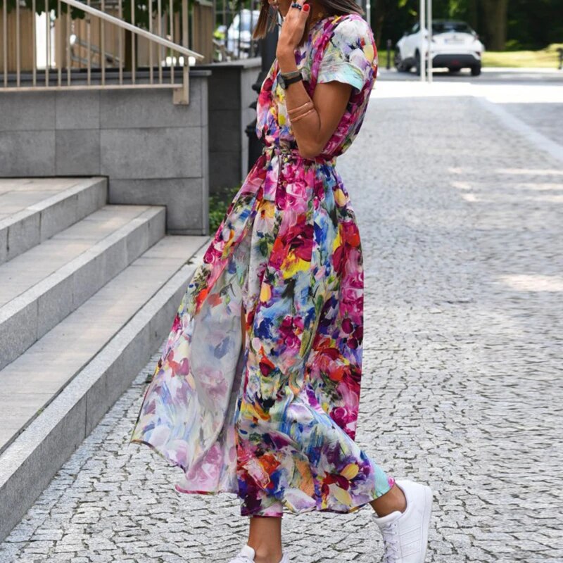 Anna – Dames Jurk met Bloemenprint voor Lente/Zomer