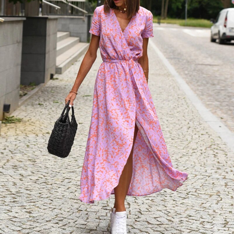 Anna – Dames Jurk met Bloemenprint voor Lente/Zomer