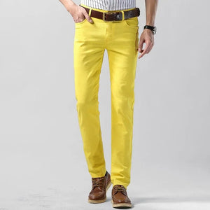 Heren Broek Milan Gekleurd Stretch Stof