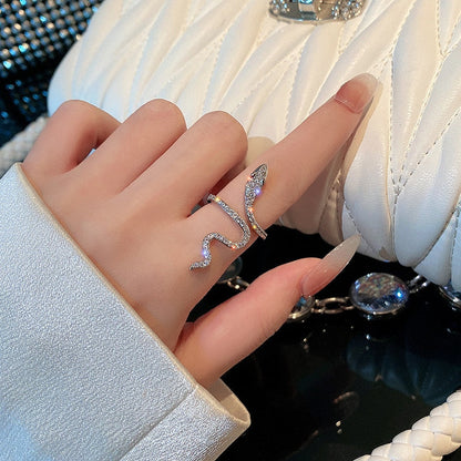 Slang Ring Unieke Zilveren Sieraden