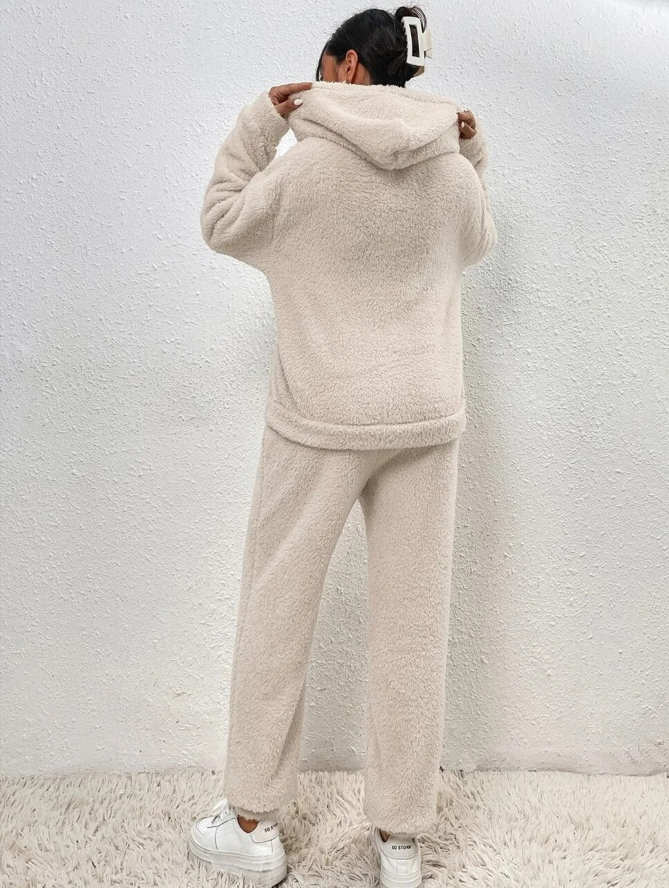 Dames Lounge Set Zacht met Hoodie en Broek
