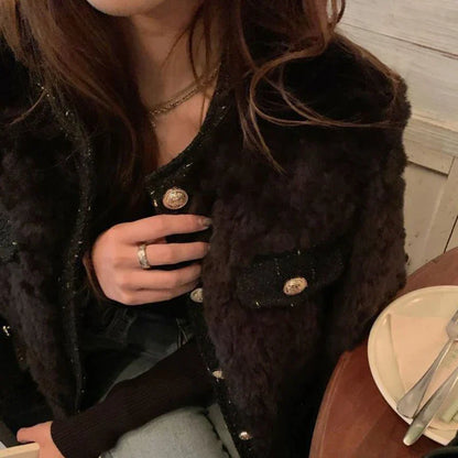 Wollen Jas Clary Warm Pluizig
