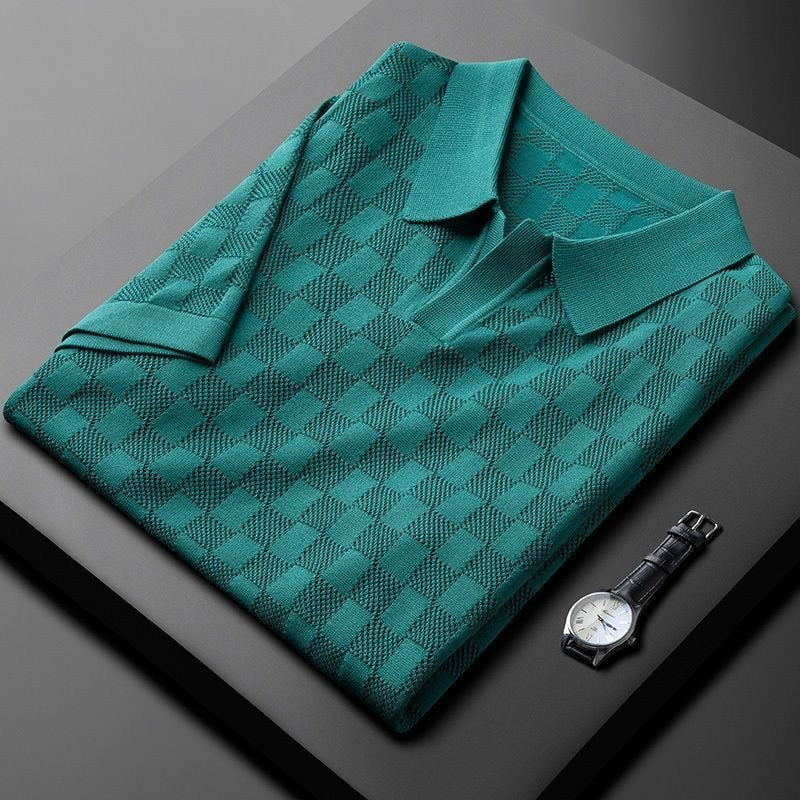 Klassieke Gebreide Polo Shirt voor Heren