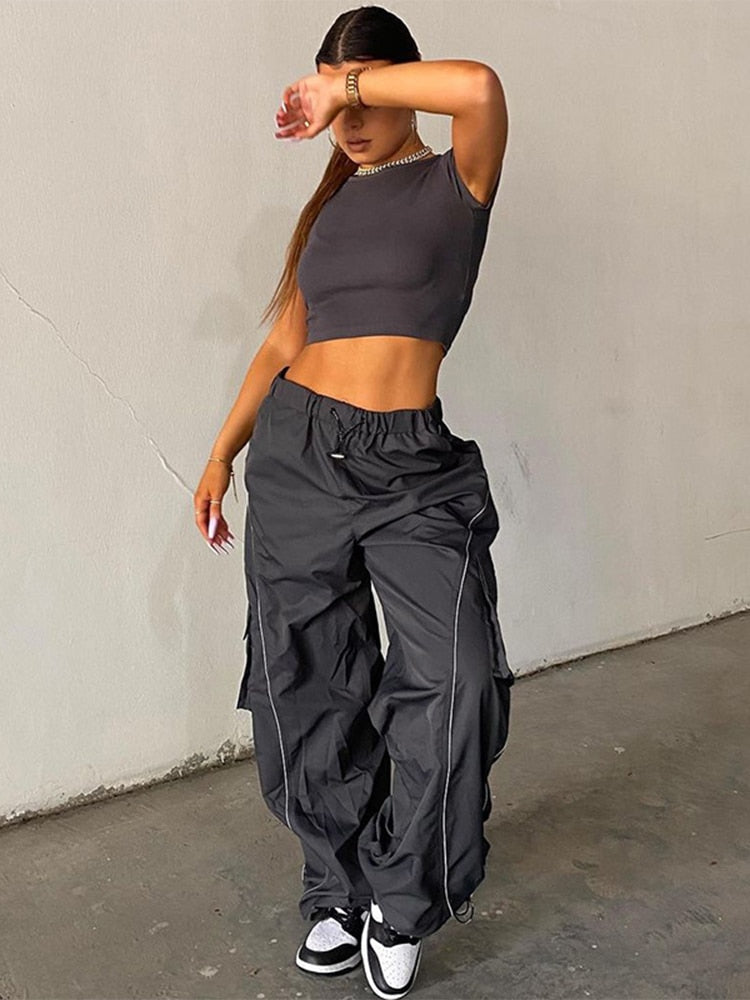 Losse Baggy Broek Streetwear Stijl Uniek Design