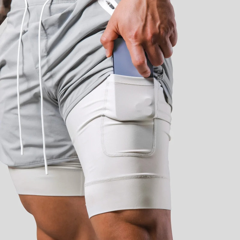 Sportbroek 2-in-1 Trainingsbroek voor Mannen Workout