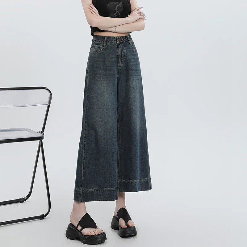 Zomerse Wijde Blauw Pracht Jeans