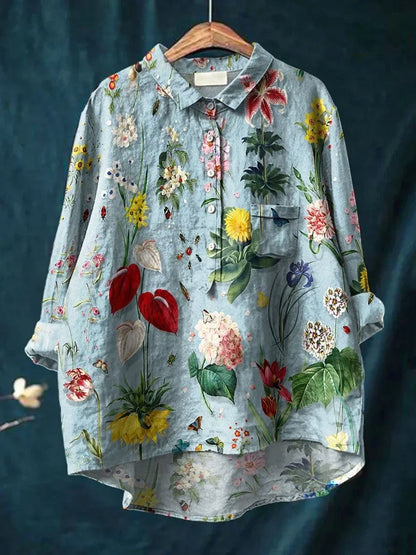 Vera | Maglietta Elegante Donna - Cotone Leggero, Design Floreale-2