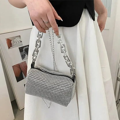 GlamourBliss Strass Glitter Bucket Bag