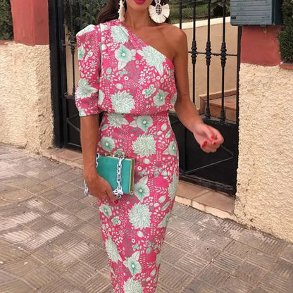 Maxi Jurk met Bloemenprint Elegante Vrouwenjurk - Mode Vibes