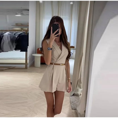Damesoverall Elegante Zwart Jurkmodel