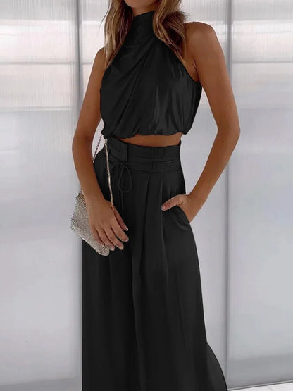 Vicky Tweedelige Broekenset voor Zomerse Elegantie