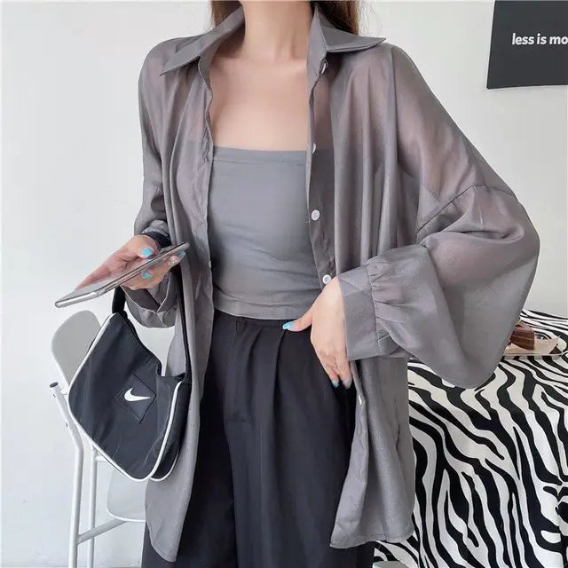 Luchtige Zomerbries Chiffon Blouse voor Stijlvolle Dames