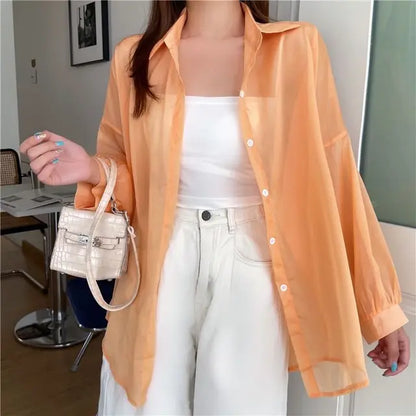 Luchtige Zomerbries Chiffon Blouse voor Stijlvolle Dames