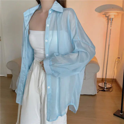 Luchtige Zomerbries Chiffon Blouse voor Stijlvolle Dames