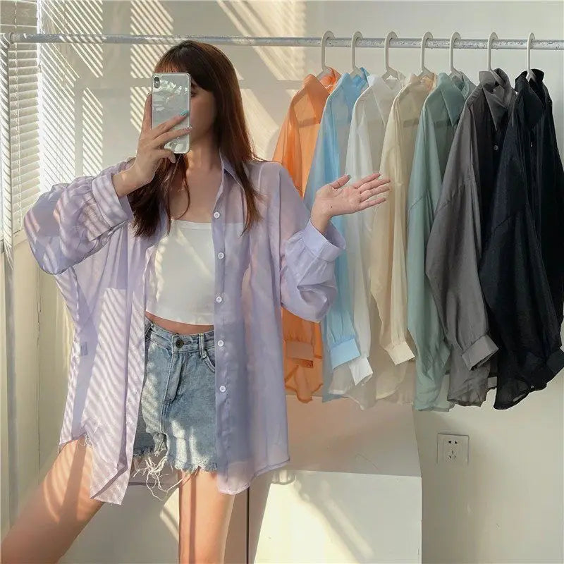 Luchtige Zomerbries Chiffon Blouse voor Stijlvolle Dames