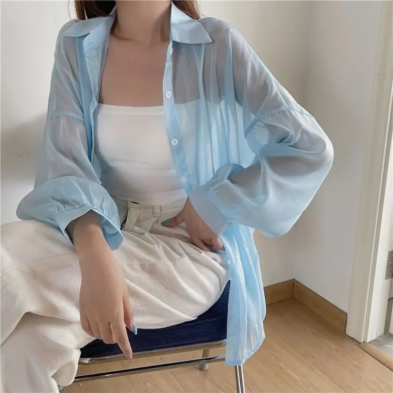 Luchtige Zomerbries Chiffon Blouse voor Stijlvolle Dames