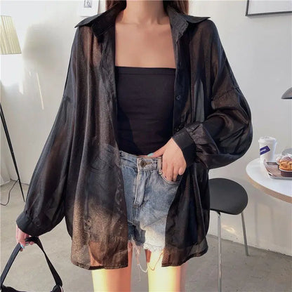 Luchtige Zomerbries Chiffon Blouse voor Stijlvolle Dames