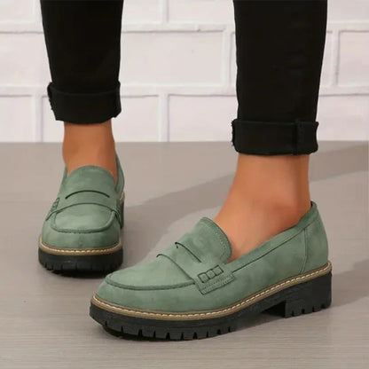 Sienna Zwarte Loafers Dames | Comfortabele Plateauzool, Antislip 3