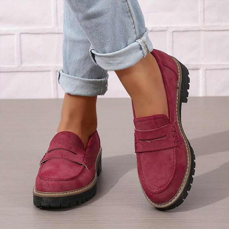 Sienna Zwarte Loafers Dames | Comfortabele Plateauzool, Antislip 4