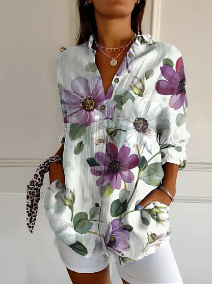 Sienna | Casual en ademend damesoverhemd 7