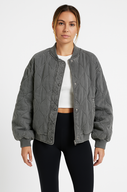 Silvia | Oversized bommenwerper met zip