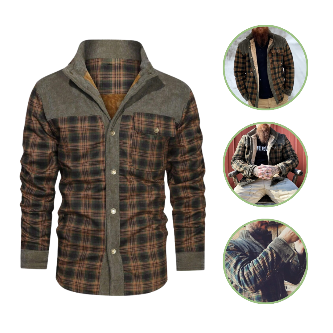 Mannen Outdoor Jas Waterdicht Geruit
