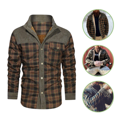 Mannen Outdoor Jas Waterdicht Geruit