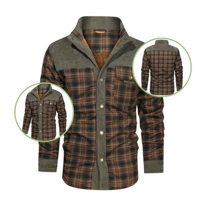 Mannen Outdoor Jas Waterdicht Geruit
