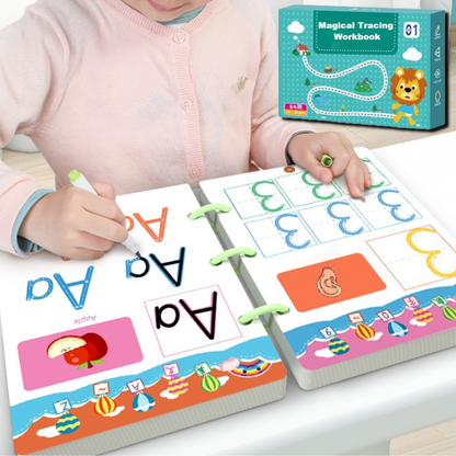 Schrijfwerkboek Set Herbruikbaar met Overtrek - Mode Vibes