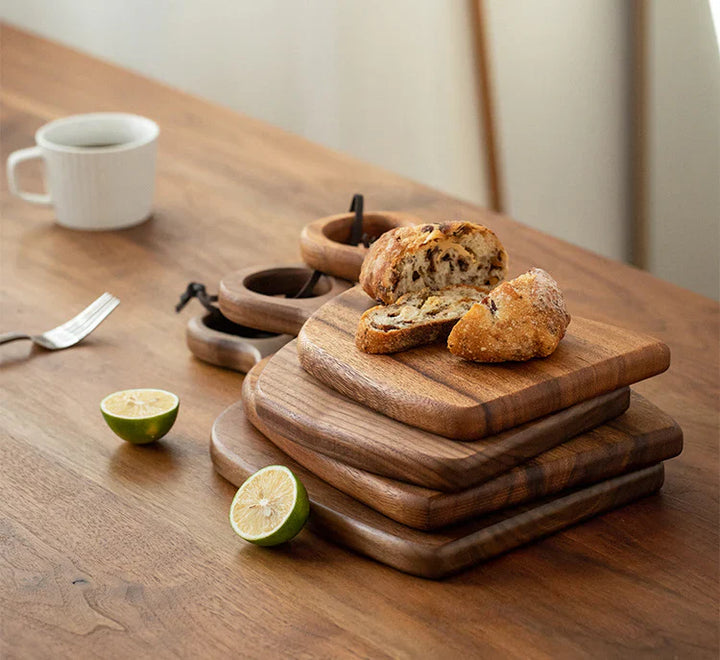 Houten Snijplanken 2-Pack Walnoot Hout Geschikt voor Keuken