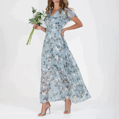 Gabriell | Abito Donna Elegante con Motivo Floreale per Cerimonie e Occasioni Speciali 2