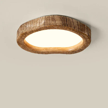 LED Plafondlamp Hout Look Rustiek Design
