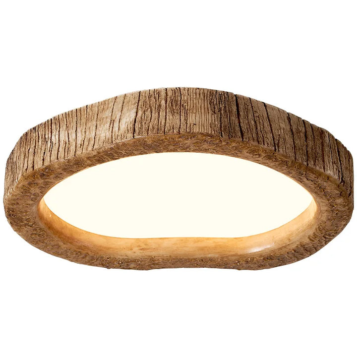 LED Plafondlamp Hout Look Rustiek Design