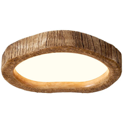 LED Plafondlamp Hout Look Rustiek Design