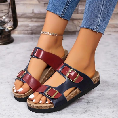 Velanora - Slides, Slip On, Gespsandalen, Orthopedische Sandalen, Damesschoenen