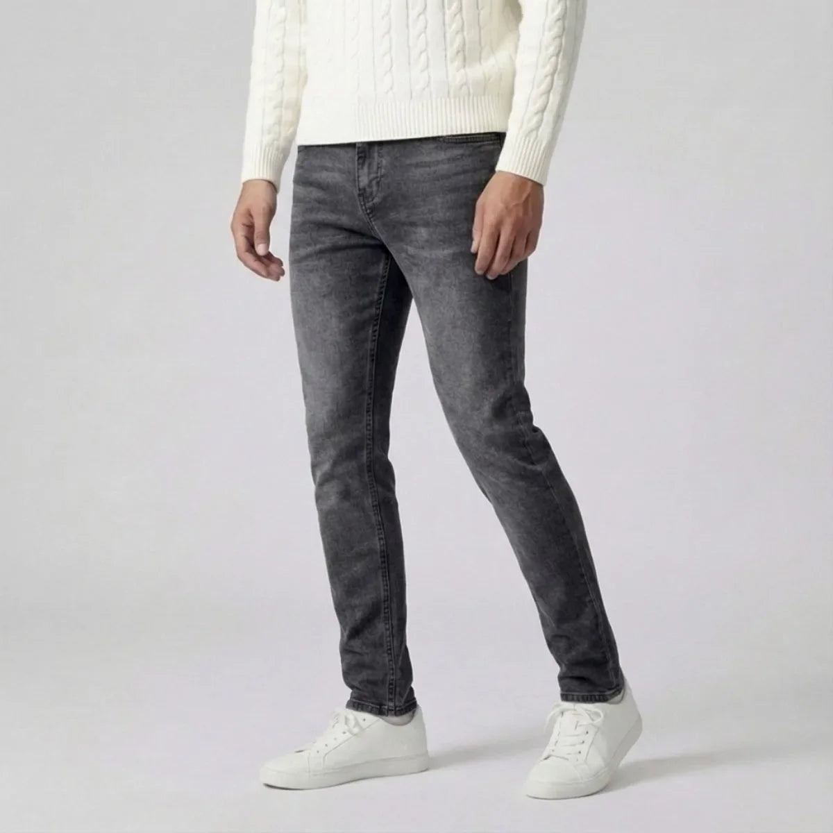 Slimfit Jeans Lichte Was Lichtblauw 5-Pocket Model - Mode Vibes