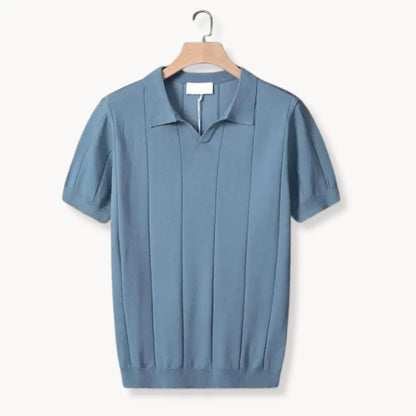 Polo Shirt Slim Fit Korte Mouwen Ribbels - Mode Vibes