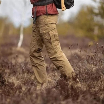 Slim fit werkbroek met meerdere zakken