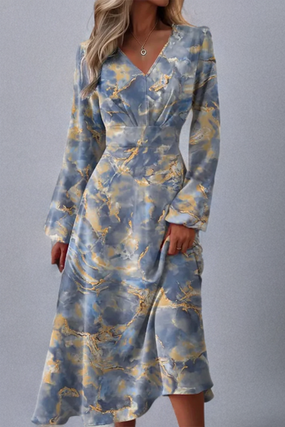 Jurk met Sweetheart Halslijn Grijze Vintage Stijl - Mode Vibes