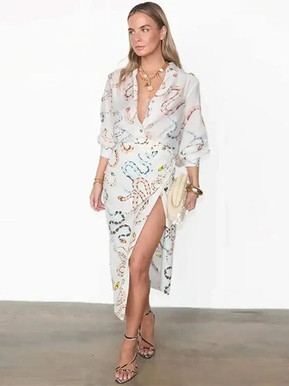 BlissfulBloom Snake Print Set
