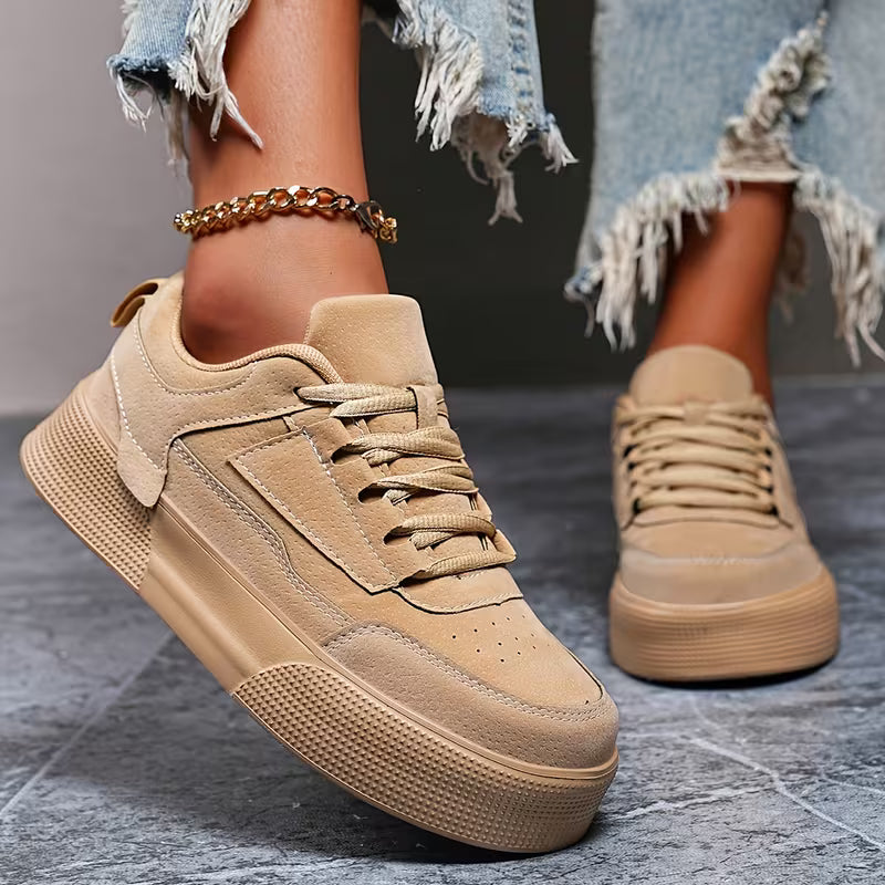 Sneakers Dames | Skateschoenen Dames | Lichtgewicht & Hoogteverhogend voor Zeker Lopen