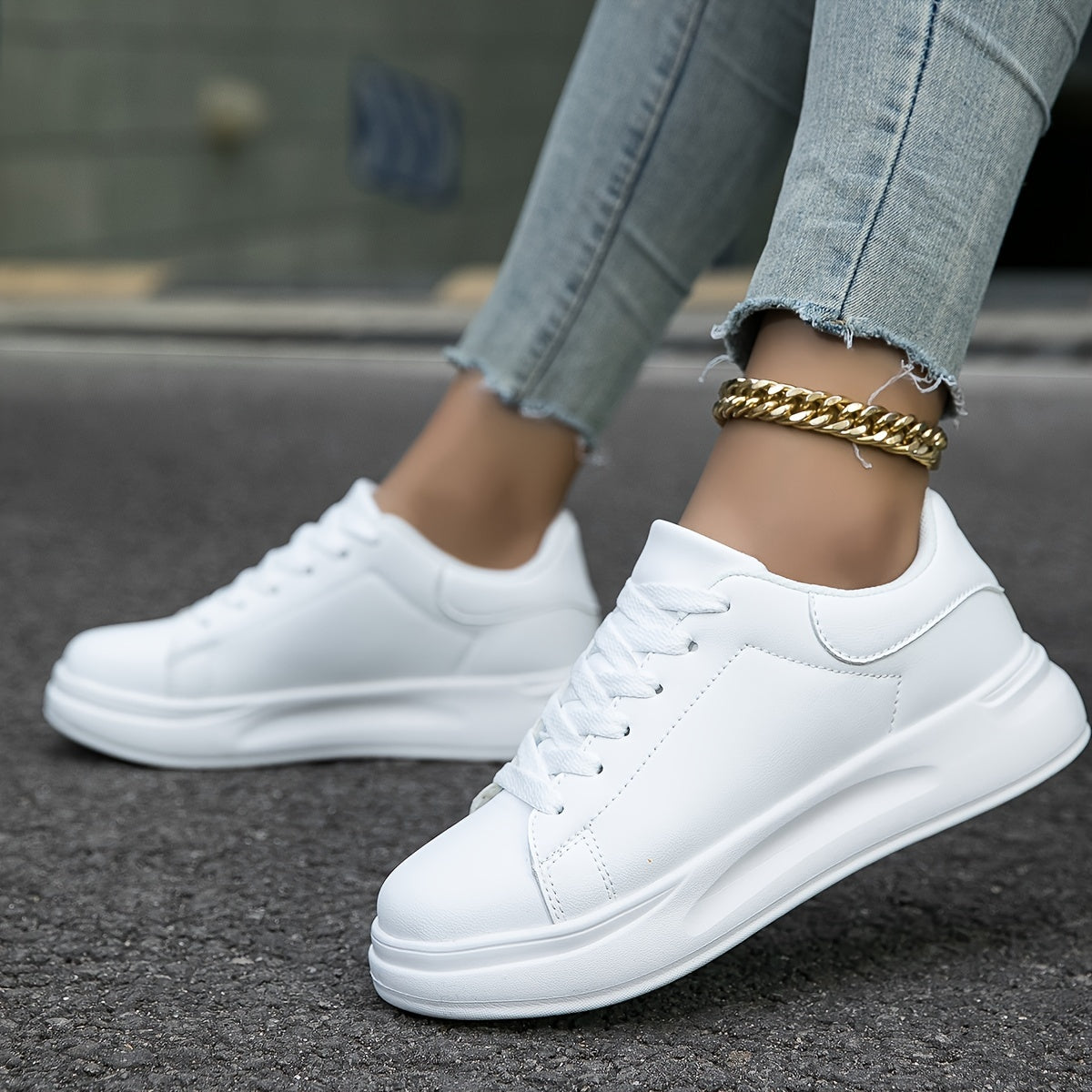 Isabella | Scarpe da ginnastica in pelle Comfort