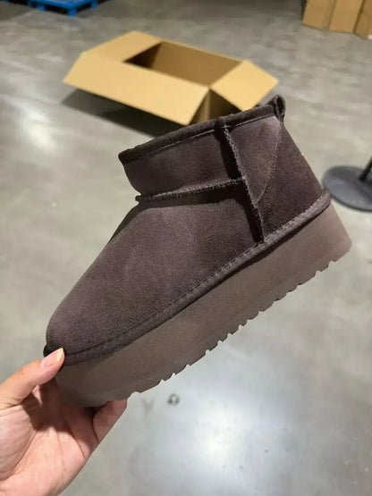 Vrouwen Snowboots met Schapenvacht, Warm en Comfortabel