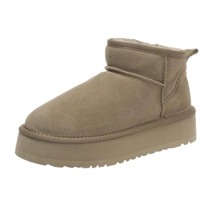 Vrouwen Snowboots met Schapenvacht, Warm en Comfortabel