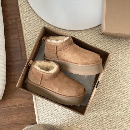 Vrouwen Snowboots met Schapenvacht, Warm en Comfortabel