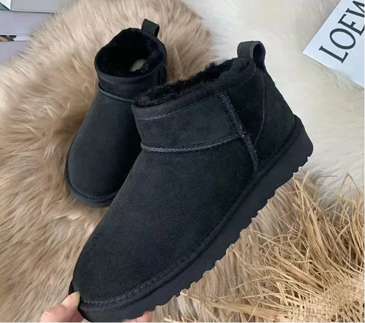 Vrouwen Snowboots met Schapenvacht, Warm en Comfortabel