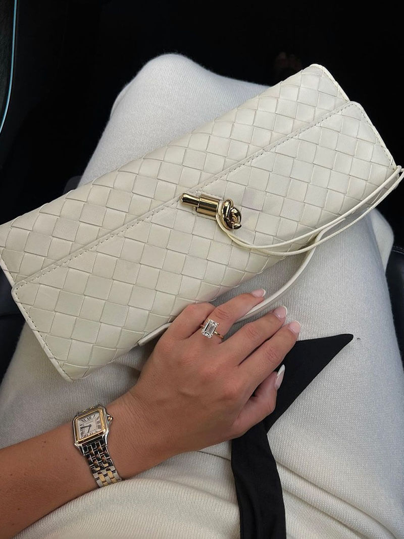 Chique Gevlochten Vegan Leren Clutch – Tijdloze Elegantie