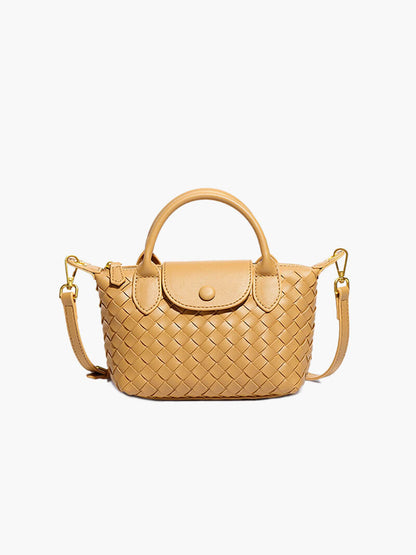 Kunstleer Mini-Tas Gevlochten Stijl Accessoire