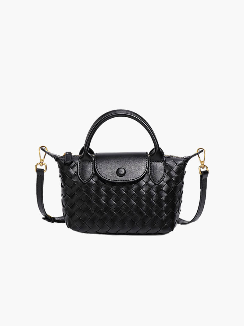 Kunstleer Mini-Tas Gevlochten Stijl Accessoire - Mode Vibes